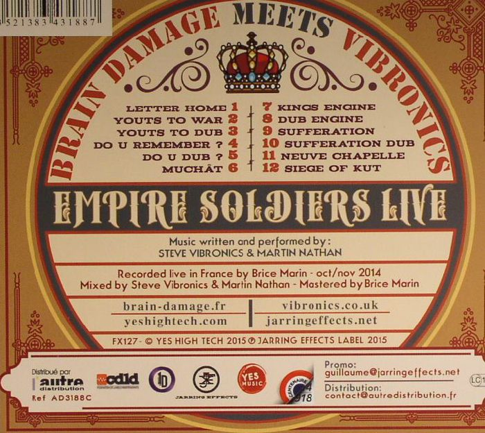 BRAIN DAMAGE MEETS VIBRONICS - Empire Soldiers Live