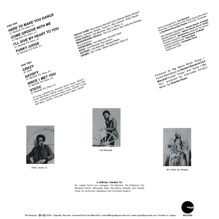 CARL MARSHALL & THE S.DS - Ill Give My Heart To You