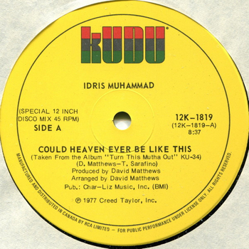 IDRIS MUHAMMAD - Could Heaven Ever Be Like This / Tasty...