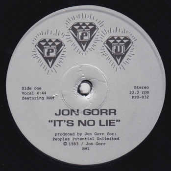 JON GORR - Its No Lie
