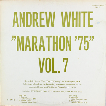 ANDREW WHITE - Marathon 75 Vol. 7