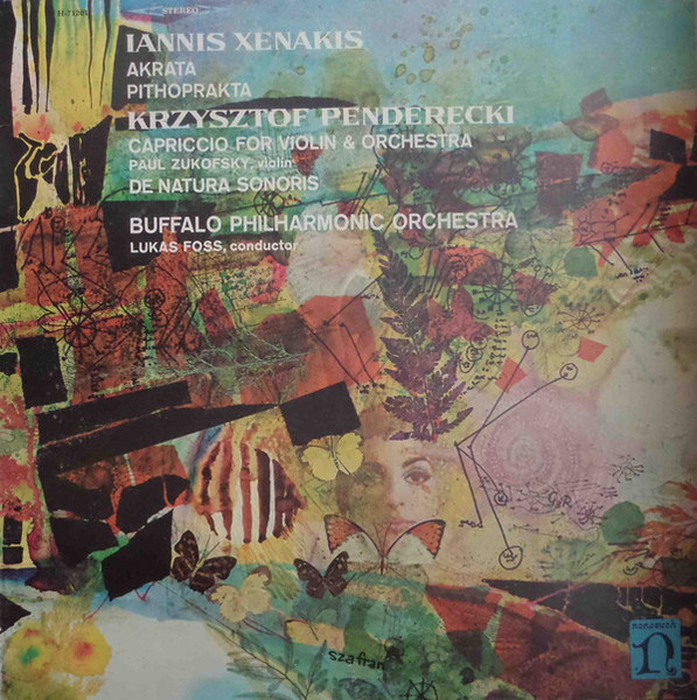 IANNIS XENAKIS / KRZYSZTOF PENDERECKI BUFFALO PHILHARMONIC ORCHESTRA LUKAS FOSS - Akrata Pithoprakta / Capriccio For Violin & Orchestra De Natura Sonoris