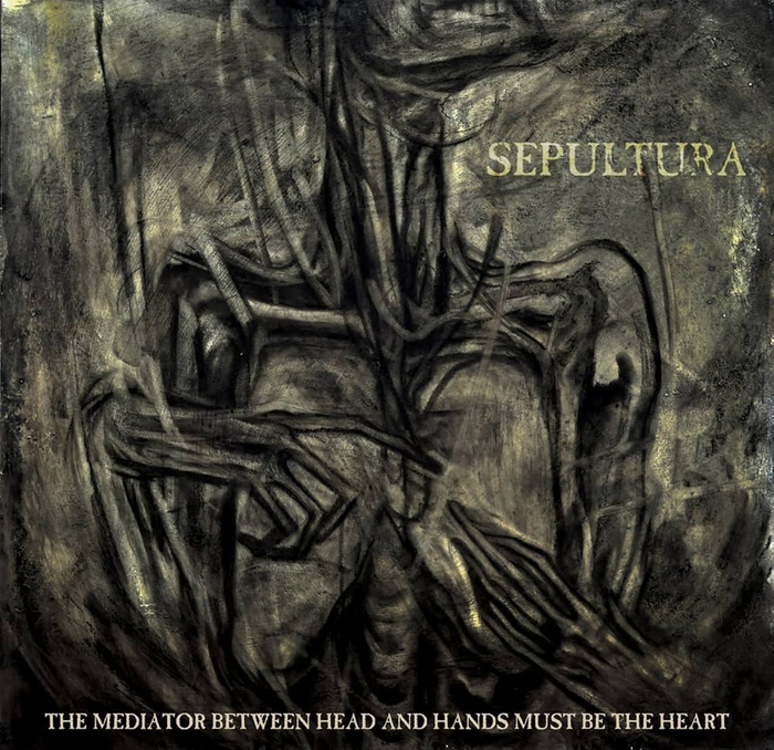 SEPULTURA - The Mediator Between Head And Hands Must Be The Hear (red black marbled)