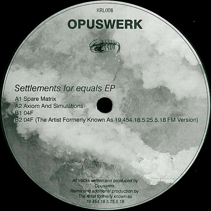 OPUSWERK - Settlements For Equals EP